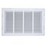 20" x 12" (Wall Opening Size) Bright White Sidewall/Ceiling Return Air Filter Grille, 1/3" Fin Spacing (659 Series)