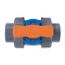 1/2" CPVC TBH Series True Union Ball Valve w/ Socket and Threaded Ends, UHMWHDPE Seats, FPM O-Ring, Actuation Ready (Gray)