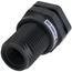 1" PVC Bulkhead Fitting w/ EPDM Gasket (Socket x Thread)