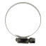 1" - 2" #24 Stainless Steel Worm Gear Hose Clamp w/ Carbon Screw