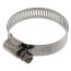 1" - 2" #24 Stainless Steel Worm Gear Hose Clamp w/ Carbon Screw