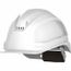 Ceros XP250 Short Brim Vented Hard Hat, 6PT Ratcheting Suspension, Type 1 Class C, White, 16-11001