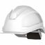 Ceros XP250E Short Brim Non-Vented Hard Hat, 6PT Ratcheting Suspension, Type 1 Class E, White, 16-13001