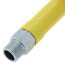 Gas Appliance Connector Hose, Yellow Coated w/ 3/4" MNPT Fittings & Quick Disconnect (48" Length)