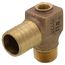 3/4" MPT x 1" Insert - 1/4" Tapped Male Hydrant Elbow (Lead Free)