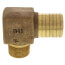 1" MPT x 1-1/4" Insert Male Hydrant Elbow (Lead Free)