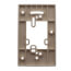 2" x 4" Handy Box Backplate Mounting Kit (Light Almond)