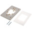 2" x 4" Handy Box Backplate Mounting Kit (Light Almond)