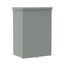 8" Wide, 8" High, 4" Deep, Drip Shield, Screw Cover, Steel Electrical Enclosure, w/ 4 Knockouts, Nema 3R
