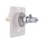 1/2" CPVC x 1/4" Compression Fixture Outlet Box Assembly with 1/4 Turn Angle Supply Valve