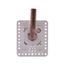 1/2" Copper x 1/4" Compression Fixture Outlet Box Assembly with 1/4 Turn Angle Supply Valve