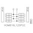 Homeline 8 Space, 16 Circuit Convertible Load Center w/ Main Lugs, PoN w/ Combo Cover & Ground Bar, 1 Ph (125A)
