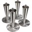 Lp - 6" Stainless Flanged Leg Set of 4, LP-6FLANGE