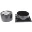 3" Two Piece Black Heat Pump Riser (Dark Gray)
