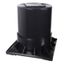 6" 2 Piece Heat Pump Riser (Black)