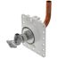 1/2" Copper x 3/8" Compression Fixture Outlet Box Assembly with 1/4 Turn Angle Supply Valve