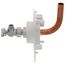 1/2" Copper x 3/8" Compression Fixture Outlet Box Assembly with 1/4 Turn Angle Supply Valve