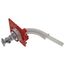 1/2" PEX-A x 1/4" Compression Fixture Fire-Rated Outlet Box Assembly with 1/4 Turn Angle Supply Valve