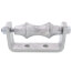 4" Pipe Roller Chair for Horizontal Applications (Galvanized)