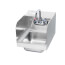12" Wall Mount Hand Sink w/ Low Lead Faucet and Side Splashes