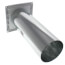 HS Series Plastic Louvered Shutter w/ Tailpiece, 4" Duct