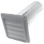 HS Series Plastic Louvered Shutter w/ Tailpiece, 4" Duct