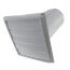 HS Series Plastic Louvered Shutter w/ Tailpiece, 6" Duct