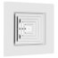 4-Way Bordered Supply Grille w/ Pre-Molded 12" Boot (2' x 2')