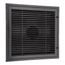 Louver Return w/ Filter Grid and Bulls-Eye Back- Black (2' x 2')