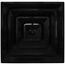 3-Cone Black Supply Grille w/ Pre-Molded 8" Boot & Insulated Back (2' x 2')