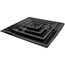 3-Cone Black Supply Grille w/ Pre-Molded 8" Boot & Insulated Back (2' x 2')