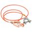 19 AWG, 5 Ft Insulated Steel Cable w/ Alligator Clip & C Clamp, GCSI-AC-05