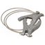 19 AWG, 5 Ft Flex Steel Cable w/ 2 Hand Clamps, GCSP-HH-05