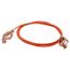 19 AWG, 10 Ft Insulated Steel Cable w/ 2 Alligator clips, GCSI-AA-10