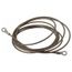 19 AWG, 10 Ft Flex Steel Cable w/ 2 1/4" Terminals, GCSP-EE-10