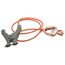 19 AWG, 3 Ft Insulated Steel Cable w/ Hand Clamp & Alligator Clip, GCSI-AH-03