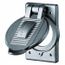 1-Gang, 2.15" Opening, Standard Size, Cast Aluminum Weatherproof Box Cover, HBL9420