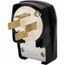 Industrial Straight Blade Plug , 18-60P, Black, HBL7302C