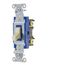 General Purpose AC Toggle Switch, 1-Pole, 15A 120/277V AC, Back and Side Wired (Ivory), 1201I
