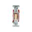 1 Pole 120 to 277 VAC 20 Amp Industrial Grade Toggle Wall Switch Ivory, 1221I