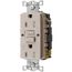 15A, 125v Straight Blade Commercial Duplex Receptacle, Self-Grounding, Light Almond, GFTWRST15LA
