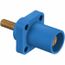Single Pole Male Connector, Threaded Stud, 400A, 250 VDC/600 VAC, AWG 4, Blue, HBLMRSBL