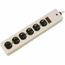 6 Outlets, 15A, 125v Surge Power Outlet Strip, Direct Plug-In, 6' Cord, HBL6MPS1050