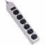 6 Outlets, 15A, 125v Power Outlet Strip, Direct Plug-In, 15' Cord, HBL6MPS15
