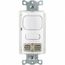 Dual Tech Motion Sensing Wall Switch for Occupancy or Vacancy, 1000 Sq. Ft Coverage, White, AD2000W1