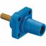 Single Pole Female Connector, Threaded Stud , 400A, 250 VDC/600 VAC, AWG 4, Blue, HBLFRSBL