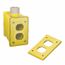 2 Gang Plastic Electrical Portable Outlet Box, 5.38" H x 3.18" W x 4.2" D, HBLPOB1DY