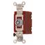 120 to 277 VAC, 1 Pole, SPST, 6 Tumbler Barrel Key Switch, Chrome, HBL1221RKL