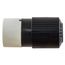 15 A 125 V 2-Pole 3-Wire Nema 5-15R Nylon Straight Blade Plug And Connector (Black/White)