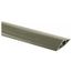 25' PVC Floor Cable Cover, 1 Channel, 1/2" Max Cable, Gray, FT3GY25